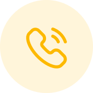 The image shows a yellow outline of a telephone receiver with two curved lines emanating from the earpiece, suggesting a ringing or sound wave.