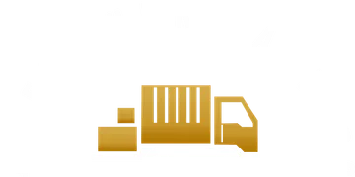 The words "JIREH JUNK HAULERS" arranged in a semi-circular arc above and around a stylized truck. The text is in white, sans-serif capital letters.
